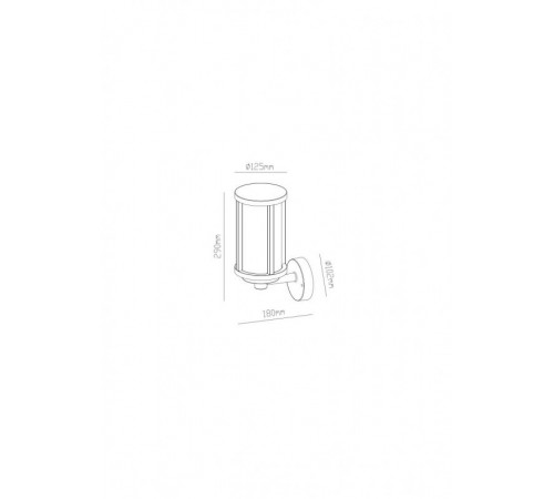 Настенный светильник ARTE Lamp A1036AL-1BK Настенный светильник ARTE Lamp A1036AL-1BK