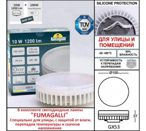 Уличный настенный светильник Fumagalli 2A6.000.000.WXD2L Уличный настенный светильник Fumagalli 2A6.000.000.WXD2L