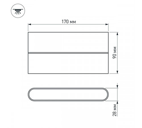 Уличный настенный светодиодный светильник Arlight SP-Wall-Flat-S170x90-2x6W Warm3000 032412 Уличный настенный светодиодный светильник Arlight SP-Wall-Flat-S170x90-2x6W Warm3000 032412