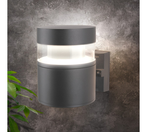 Уличный настенный светодиодный светильник Elektrostandard 1530 Techno Led серый 4690389163296 Уличный настенный светодиодный светильник Elektrostandard 1530 Techno Led серый 4690389163296