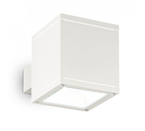 Уличный настенный светильник Ideal Lux Snif Square AP1 Bianco 144276 Уличный настенный светильник Ideal Lux Snif Square AP1 Bianco 144276