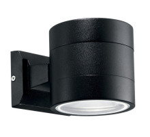 Уличный настенный светильник Ideal Lux Snif Round AP1 Nero 061450