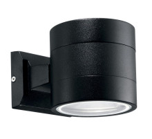 Уличный настенный светильник Ideal Lux Snif Round AP1 Nero 061450
