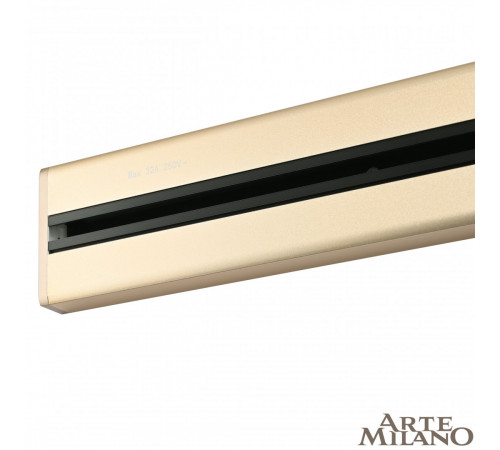 Накладной шинопровод с выключателем Arte Milano Am-track-sockets 385201TOB/100 Gold
