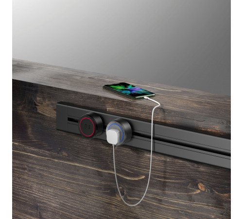 Накладной шинопровод с выключателем Arte Milano Am-track-sockets 385201TOB/100 Black Накладной шинопровод с выключателем Arte Milano Am-track-sockets 385201TOB/100 Black