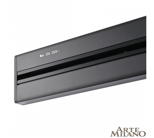 Накладной шинопровод с выключателем Arte Milano Am-track-sockets 385201TOB/100 Black Накладной шинопровод с выключателем Arte Milano Am-track-sockets 385201TOB/100 Black