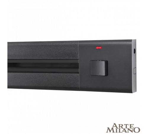 Накладной шинопровод с выключателем Arte Milano Am-track-sockets 385201TOB/100 Black Накладной шинопровод с выключателем Arte Milano Am-track-sockets 385201TOB/100 Black