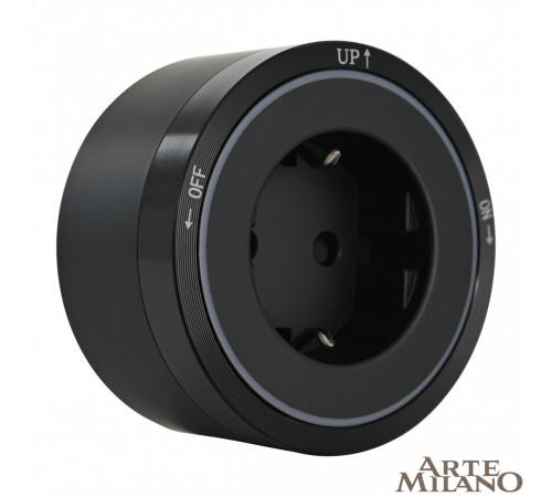 Трековая розетка Arte Milano Am-track-sockets 380066TS LED/ES Black Трековая розетка Arte Milano Am-track-sockets 380066TS LED/ES Black