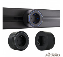 Трековая розетка Arte Milano Am-track-sockets 380066TS LED/ES Black