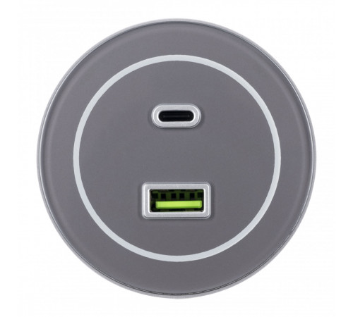 Трековая розетка Arte Milano Am-track-sockets-39 399732TS/USB-Type-C Grey Трековая розетка Arte Milano Am-track-sockets-39 399732TS/USB-Type-C Grey