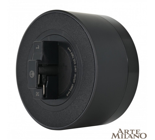 Трековая розетка Arte Milano Am-track-sockets 380066TS LED/ES Black Трековая розетка Arte Milano Am-track-sockets 380066TS LED/ES Black
