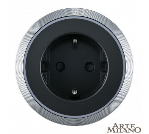 Трековая розетка Arte Milano Am-track-sockets 380066TS LED/ES Grey Трековая розетка Arte Milano Am-track-sockets 380066TS LED/ES Grey