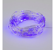 Светодиодная гирлянда Uniel Роса (UL-00007187) фиолетовый ULD-S1000-100/SCB/3AA Purple IP20 Dew