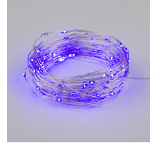 Светодиодная гирлянда Uniel Роса (UL-00007187) фиолетовый ULD-S1000-100/SCB/3AA Purple IP20 Dew