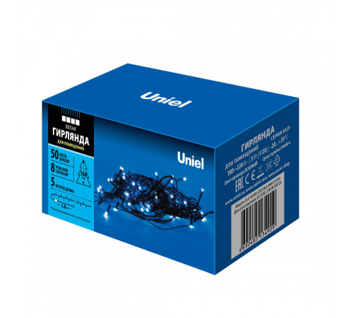 Светодиодная гирлянда Uniel (UL-00007305) белый ULD-S0500-050/DGA White IP20 Светодиодная гирлянда Uniel (UL-00007305) белый ULD-S0500-050/DGA White IP20