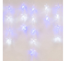 Светодиодная гирлянда (UL-00001410) Uniel занавес 220V белый ULD-E5505-196/DTK WHITE-BLUE IP20 STARS-1