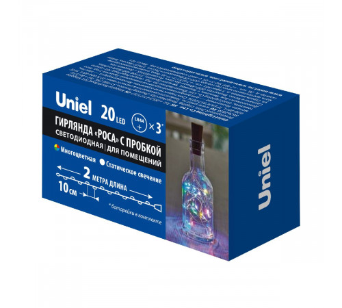 Гирлянда Uniel ULD-S0200-020/SСR/3LR MULTI IP20 WINESTOPPER UL-00010904 Гирлянда Uniel ULD-S0200-020/SСR/3LR MULTI IP20 WINESTOPPER UL-00010904