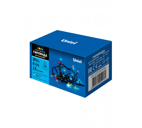 Светодиодная гирлянда Uniel (11092) разноцветный ULD-S0280-020/DGA Multi IP20 Светодиодная гирлянда Uniel (11092) разноцветный ULD-S0280-020/DGA Multi IP20