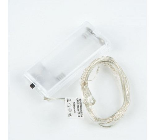 Гирлянда Uniel ULD-S0200-020/SСB/2AA PURPLE IP20 DEW UL-00010897
