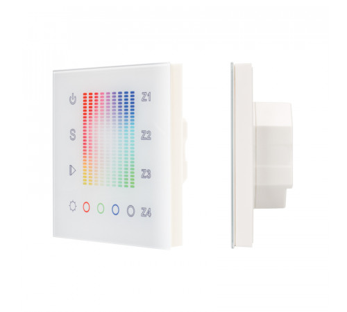 Панель Arlight Sens SR-2831AC-RF-IN White (220V,RGB,4зоны) 018202 Панель Arlight Sens SR-2831AC-RF-IN White (220V,RGB,4зоны) 018202