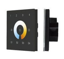 Сенсорная панель Arlight DALI-901-11-4G-4SC-MIX-DT8-IN Black BUS/230V 037197