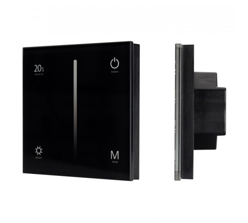 Панель Arlight Smart-P35-Dim-IN Black (230V, 0-10V, Sens, 2.4G) 028113