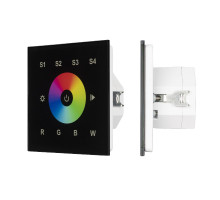 Сенсорная панель Arlight DALI-901-11-1G-4SC-RGBW-DT8-IN Black BUS/230V 037199