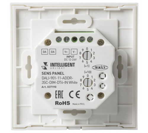 Сенсорная панель Arlight DALI-901-11-ADDR-3SC-DIM-DT6-IN White BUS 037190 Сенсорная панель Arlight DALI-901-11-ADDR-3SC-DIM-DT6-IN White BUS 037190