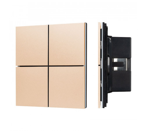 Кнопочная панель Arlight KNX-304-23-IN Champagne BUS, Frameless 039665 Кнопочная панель Arlight KNX-304-23-IN Champagne BUS, Frameless 039665