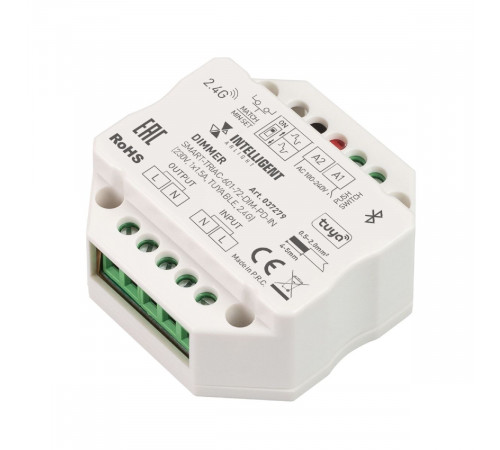 Диммер Arlight SMART-TRIAC-601-72-DIM-PD-IN (230V, 1x1.5A, TUYA BLE, 2.4G) 037279 Диммер Arlight SMART-TRIAC-601-72-DIM-PD-IN (230V, 1x1.5A, TUYA BLE, 2.4G) 037279