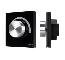 Панель Arlight Smart-P37-Dim-IN Black (230V, 1.2A, Triac, Rotary, 2.4G) 028109