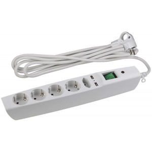 Сетевой фильтр Эра SFU-5es-2m-W C0043327