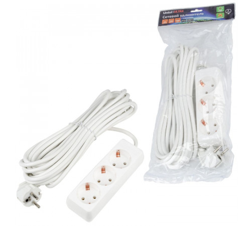 Удлинитель бытовой Uniel Ultra S-GCU3-7 WHITE UL-00010003 Удлинитель бытовой Uniel Ultra S-GCU3-7 WHITE UL-00010003