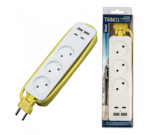 Удлинитель Uniel S-CT3-1,8UC WHITE/GREEN UL-00011138 Удлинитель Uniel S-CT3-1,8UC WHITE/GREEN UL-00011138