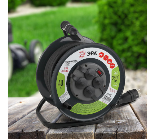 Удлинитель силовой Эра RMx-4es-3x2.5-40m-IP44(KG) Б0043059 Удлинитель силовой Эра RMx-4es-3x2.5-40m-IP44(KG) Б0043059