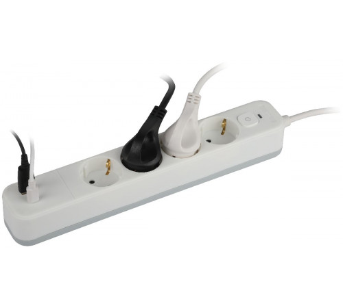 Сетевой фильтр Эра USF-4es-1,5m-2xUSBAC-W Б0059571