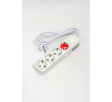 Удлинитель с/з 4вх с защитными шторками с включателем ELBI Myra 527-010202-412