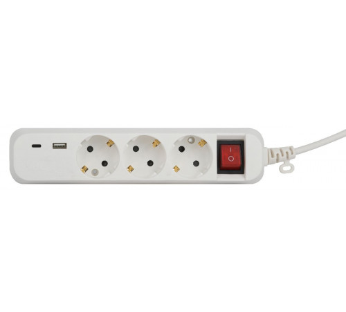 Удлинитель электрический Эра UB-3es-1,5m-USB Б0052897