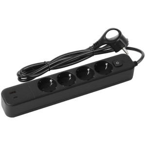 Сетевой фильтр Эра USF-4es-1,5m-2xUSBAC-B Б0059572