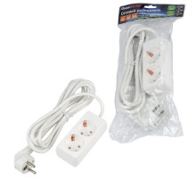 Удлинитель бытовой Uniel Ultra S-GCU2-3 WHITE UL-00009998