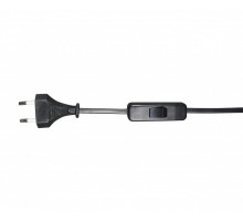 Шнур с переключ черный (10 шт в упаковке) Kink Light  A2300,19