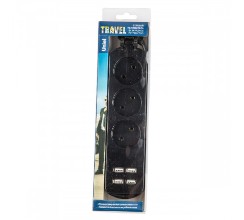 Удлинитель Uniel S-CT3-1,8U BLACK UL-00011137 Удлинитель Uniel S-CT3-1,8U BLACK UL-00011137
