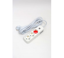 Удлинитель с/з 3вх с защитными шторками ELBI Myra 527-010205-321