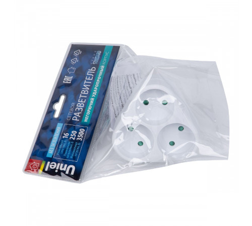 Сетевой разветвитель Uniel S-ES3-16F WHITE UL-00011237 Сетевой разветвитель Uniel S-ES3-16F WHITE UL-00011237