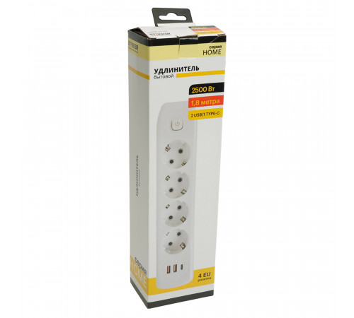 Удлинитель Stekker Home plus HM08-43-02 49971 Удлинитель Stekker Home plus HM08-43-02 49971