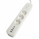 Сетевой фильтр 3-местный с/з и 2 USB-A+2 Type-C Stekker Nova HM21-31-02 50099