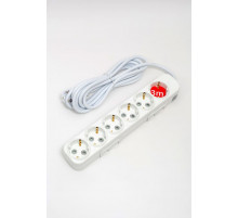 Удлинитель с/з 6вх с защитными шторками ELBI Myra 527-010203-621