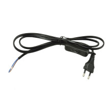 Шнур сетевой с вилкой и выключателем (UL-00004432) Uniel UCX-C11/02A-170 Black