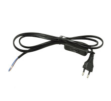 Шнур сетевой с вилкой и выключателем (UL-00004432) Uniel UCX-C11/02A-170 Black