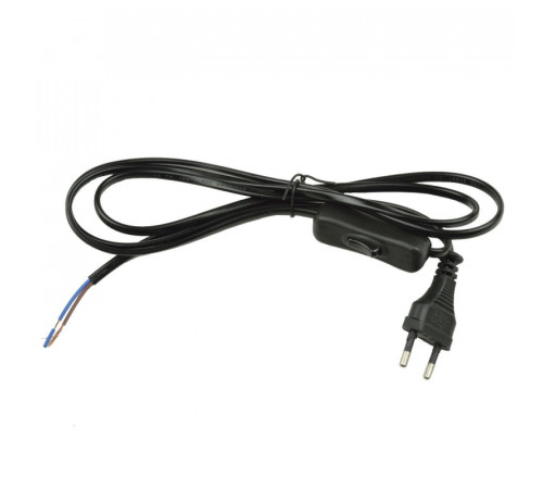 Шнур сетевой с вилкой и выключателем (UL-00004432) Uniel UCX-C11/02A-170 Black Шнур сетевой с вилкой и выключателем (UL-00004432) Uniel UCX-C11/02A-170 Black